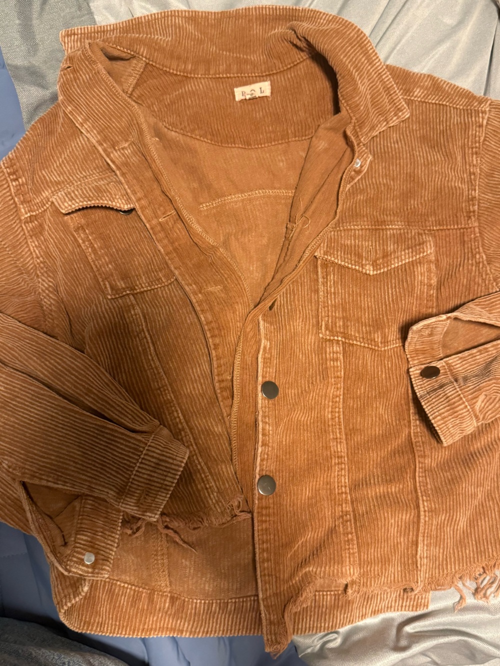 POL Rust-Tan Corduroy Jacket